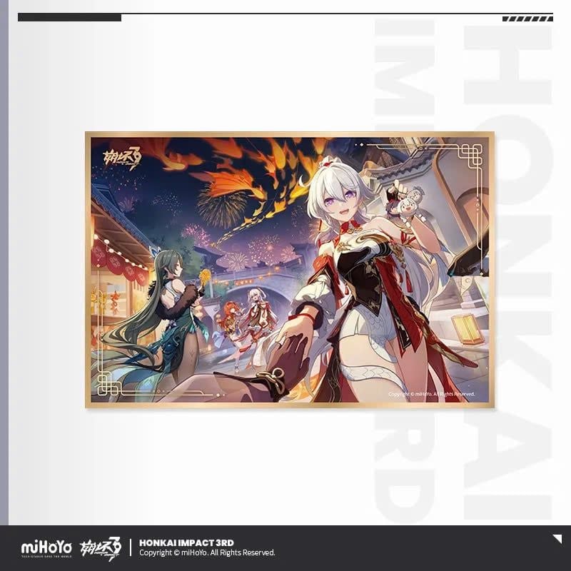 Bộ giấy màu chủ đề Trống Rộn Vang Nguyện Cầu Năm Mới - Honkai Impact 3 
