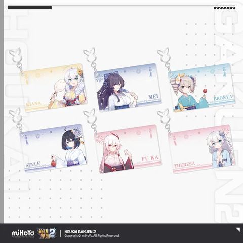  Móc khóa thẻ ảnh chủ đề Suối Nước Nóng - Houkai Gakuen 2 - Gun Girl Z 