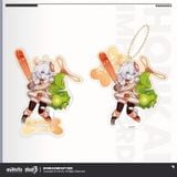  Móc khóa acrylic dòng Búp bê Vũ Trang - Honkai Impact 3 