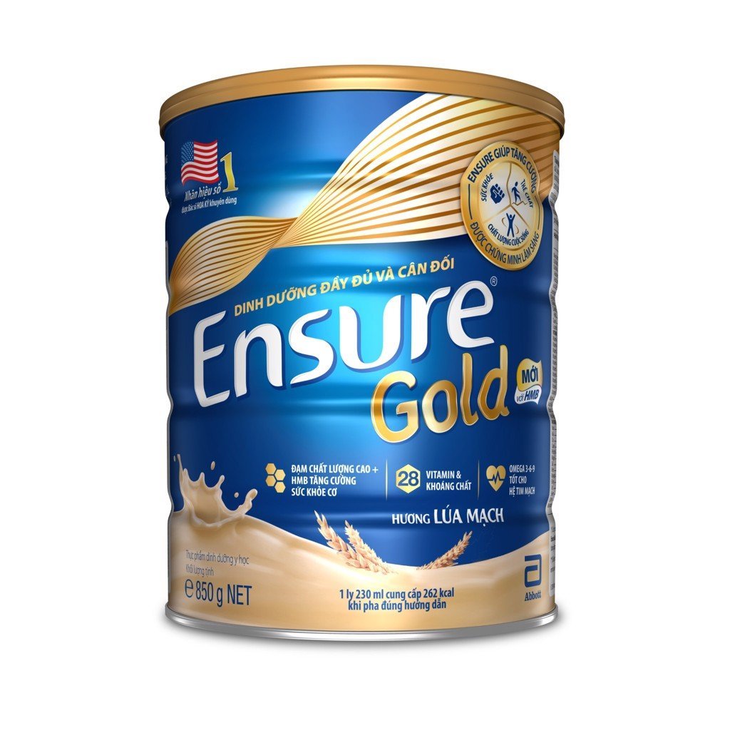 Thực phẩm dinh dưỡng y học Ensure Gold 850g