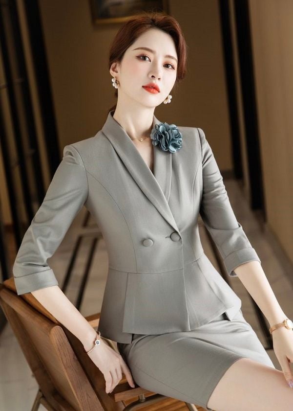 Đồng phục áo Vest nữ mẫu 03