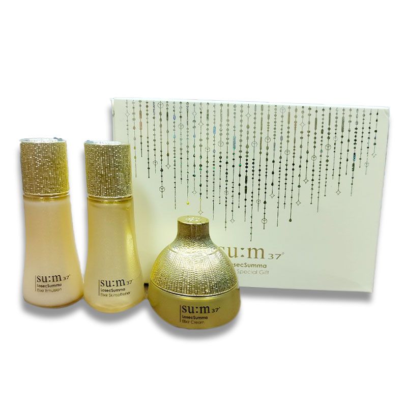 Bộ dưỡng tái sinh da cao cấp su:m37 Losecsumma Losecsumma Elixir Special Gift -3pcs