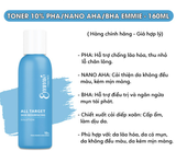  Toner Emmié by Happy Skin All Target Skin Resurfacing Solution 10% PHA/NANO AHA/BHA Tẩy Da Chết & Tái Tạo Da 160ml 