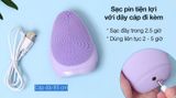  Happy Skin Emmie Premium Facial Cleansing Brush Sky Blue/Purple Dont Lie (Tặng kèm BẰNG ĐÔ vải trơn cute 12/12) 