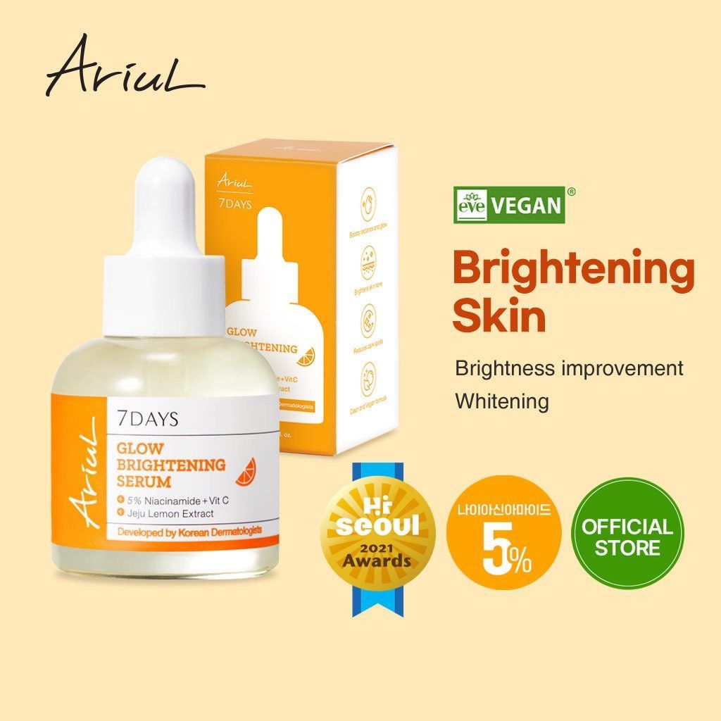  Tinh Chất Làm Mờ Vết Thâm Nám Và Sáng Da Ariul 7 Days Glow Brightening Serum 20ml 