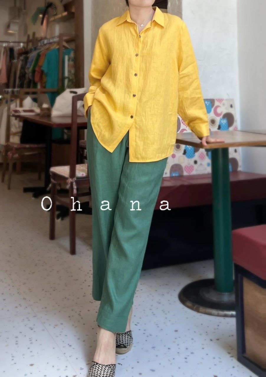 Áo sơ mi basic – Ohana Linen Áo Sơ Mi Basic – Ohana Linen
