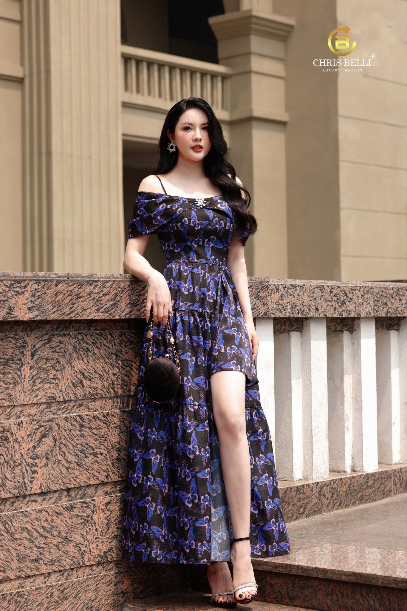 Váy đầm maxi dạo phố đẹp Chrisbelli Váy Đầm Maxi Dạo Phố Đẹp Chrisbelli