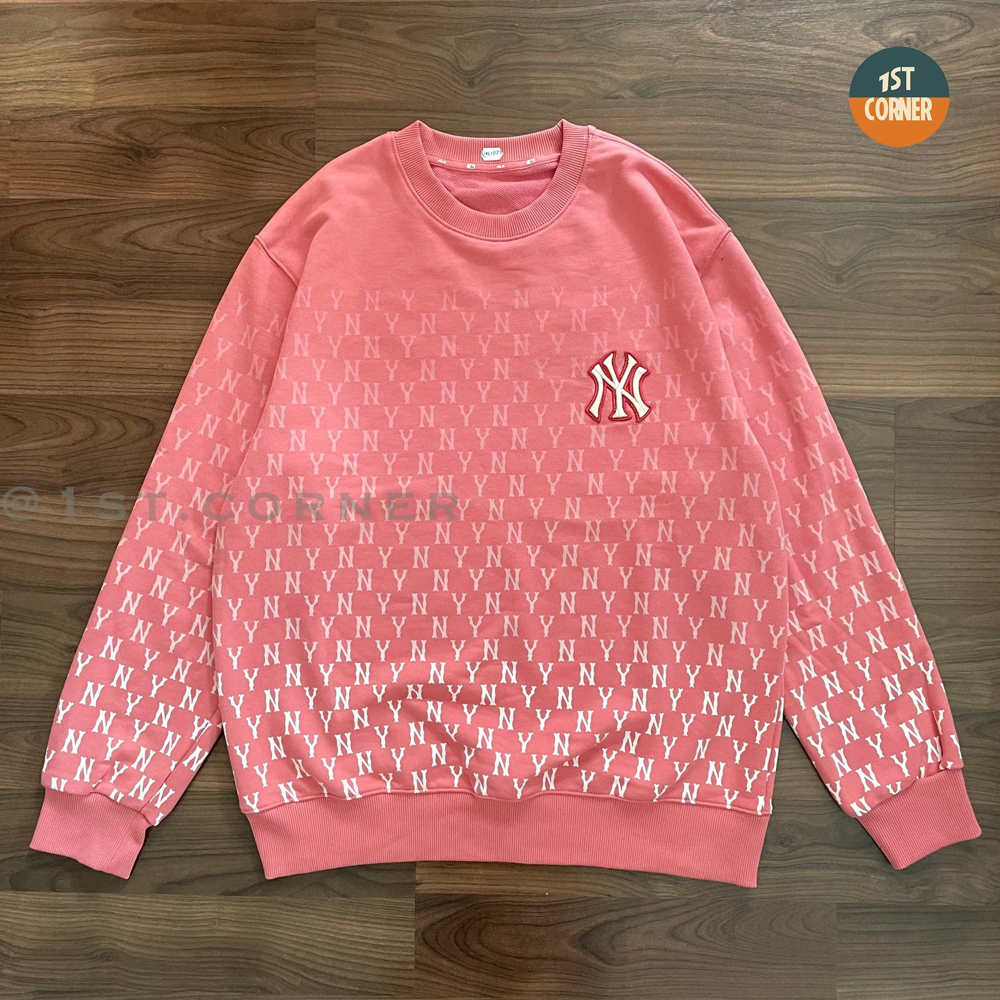 HÀNG CHÍNH HÃNG Áo Sweater nỉ da cá MLB  Gradient Monogram Allover   1stcorner