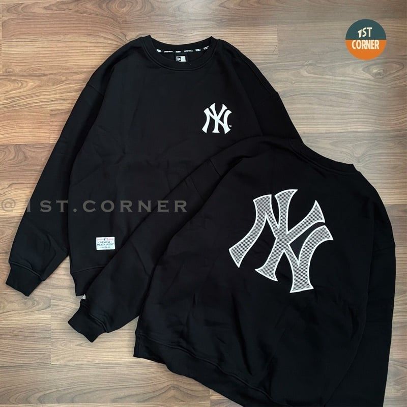 Áo Sweater MLB Raised Half High Neck Long Over Fit Boston Red Sox Cream  31MT5306143I  Sneaker Daily