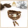  VÒNG TRẦM HƯƠNG 108 HẠT TỨ DIỆP BẢO 