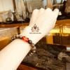  VÒNG TRẦM HƯƠNG TỐC ĐƠN GẮN ĐÁ PHÙ LIÊN CHỮ PHẬT - 20 NĂM TUỔI - 8LI 