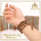 VÒNG TRẦM HƯƠNG 108 HẠT TRƠN 20 NĂM TUỔI 