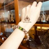  VÒNG TRẦM HƯƠNG TỐC ĐƠN GẮN ĐÁ PHÙ LIÊN CAO CẤP - 20 NĂM TUỔI - 10LI 