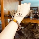  VÒNG TRẦM HƯƠNG TỐC ĐƠN GẮN ĐÁ PHÙ LIÊN CAO CẤP - 20 NĂM TUỔI - 10LI 