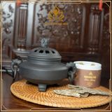  LƯ ĐIỆN XÔNG TRẦM GỐM ĐEN KỲ LÂN 