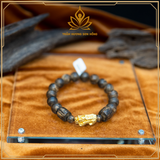  VÒNG TRẦM HƯƠNG TỲ HƯU VÀNG 24K - TRẦM HƯƠNG CHÌM LOẠI 1 