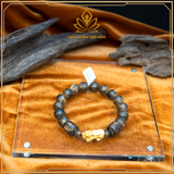  VÒNG TRẦM HƯƠNG TỲ HƯU VÀNG 24K - TRẦM HƯƠNG CHÌM LOẠI 1 