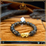  VÒNG TRẦM HƯƠNG TỲ HƯU VÀNG 24K - TRẦM HƯƠNG CHÌM LOẠI 1 
