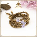  VÒNG TRẦM HƯƠNG 108 HẠT BẢO NGỌC TÍM - 50 NĂM TUỔI 