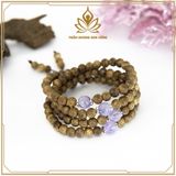  VÒNG TRẦM HƯƠNG 108 HẠT BẢO NGỌC TÍM - 50 NĂM TUỔI 