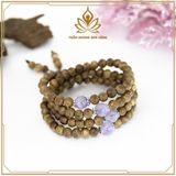  VÒNG TRẦM HƯƠNG 108 HẠT BẢO NGỌC TÍM - 50 NĂM TUỔI 