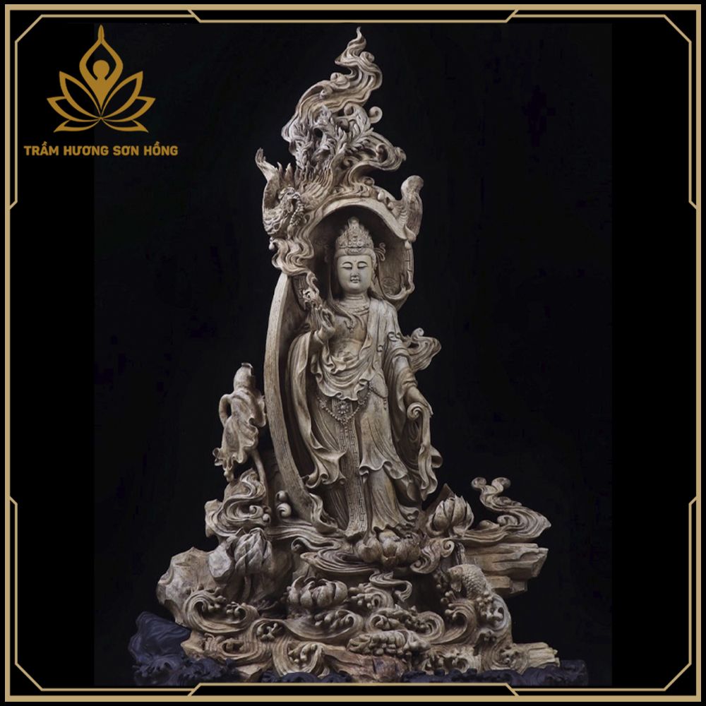  TƯỢNG PHẬT TRẦM HƯƠNG MẸ QUAN ÂM 
