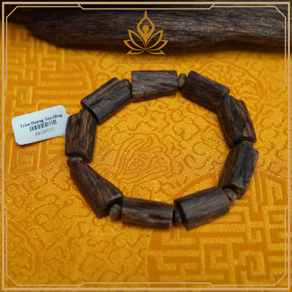 VÒNG TAY TRẦM HƯƠNG ĐỐT TRÚC CAO CẤP - TRẦM HƯƠNG LOẠI 1 - MẪU 4