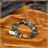  VÒNG TRẦM HƯƠNG ĐỐT TRÚC MIX KHOÁ VÀNG 24K - TRẦM HƯƠNG CHÌM LOẠI 1 