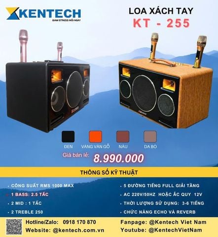  Loa Xách Tay KT-255 