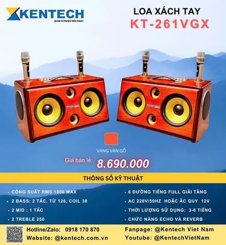  Loa Xách Tay KT-261VGX 