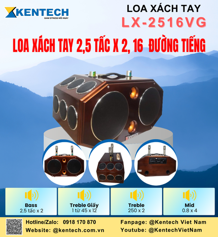 Loa Xách tay KT 2516VG 