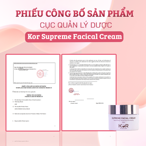  Kem dưỡng da, cấp ẩm, ngừa lão hóa KOR Supreme Facial 50ml 