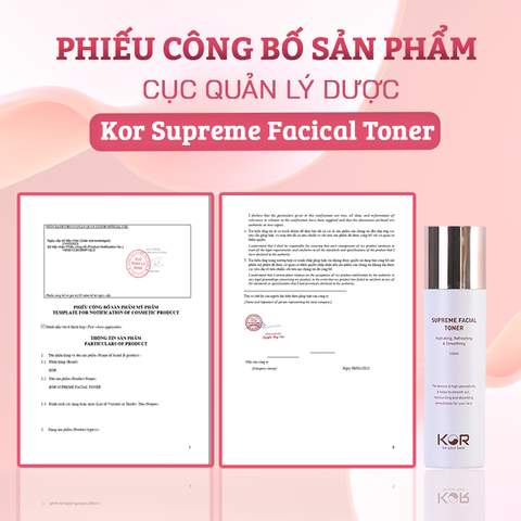  Toner cấp ẩm, dưỡng da KOR Supreme Facial 120ml 