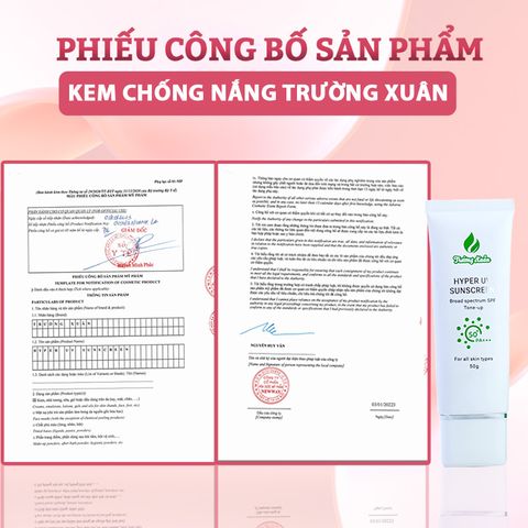  Kem chống nắng nâng tone Trường Xuân Hyper UV Sun Screen 50g 