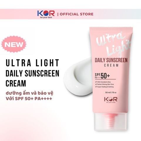  Kem chống nắng KOR Ultra Light Daily Sunscreen Cream SPF 50+ PA ++++ 