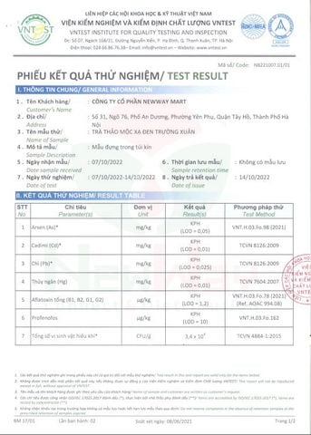  Trà thảo mộc xạ đen Trường Xuân 