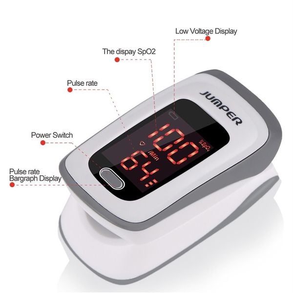  Máy đo nồng độ oxy máu và nhịp tim Jumper 500E 