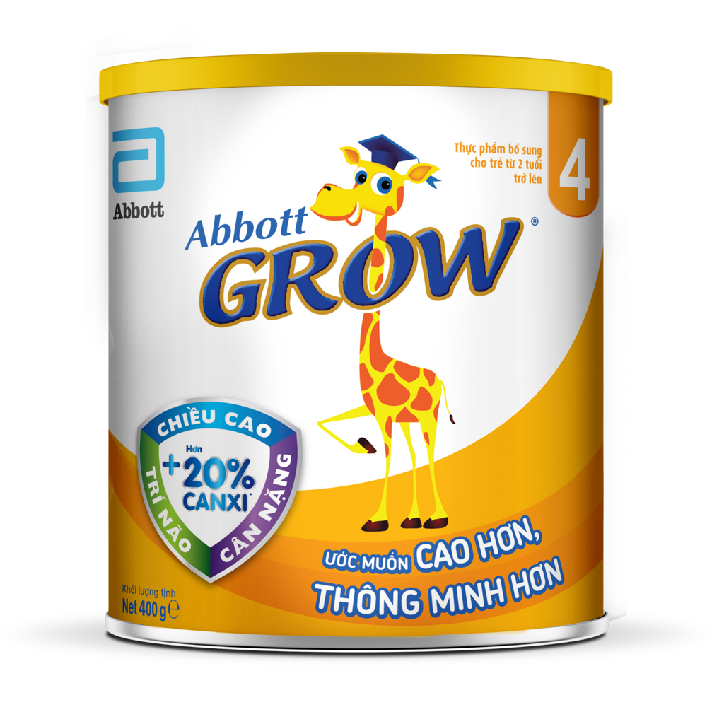  Abbott Grow 4 400g : Thực phẩm bổ sung cho trẻ từ 2 tuổi trở lên 