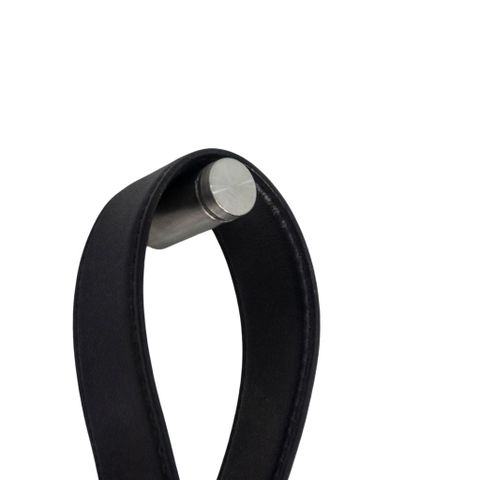  Gương tròn dây da | LEE | Đen 