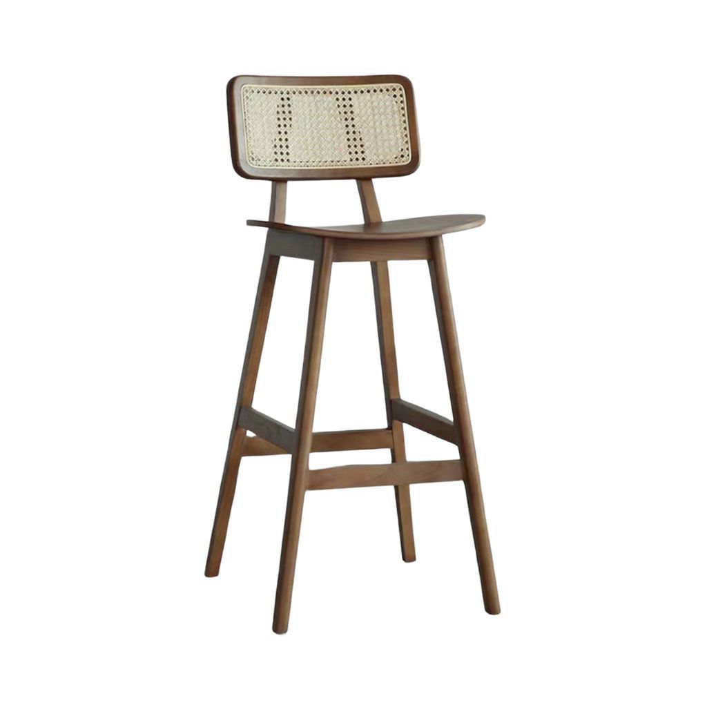 Ghế bar gỗ tựa mây | REED