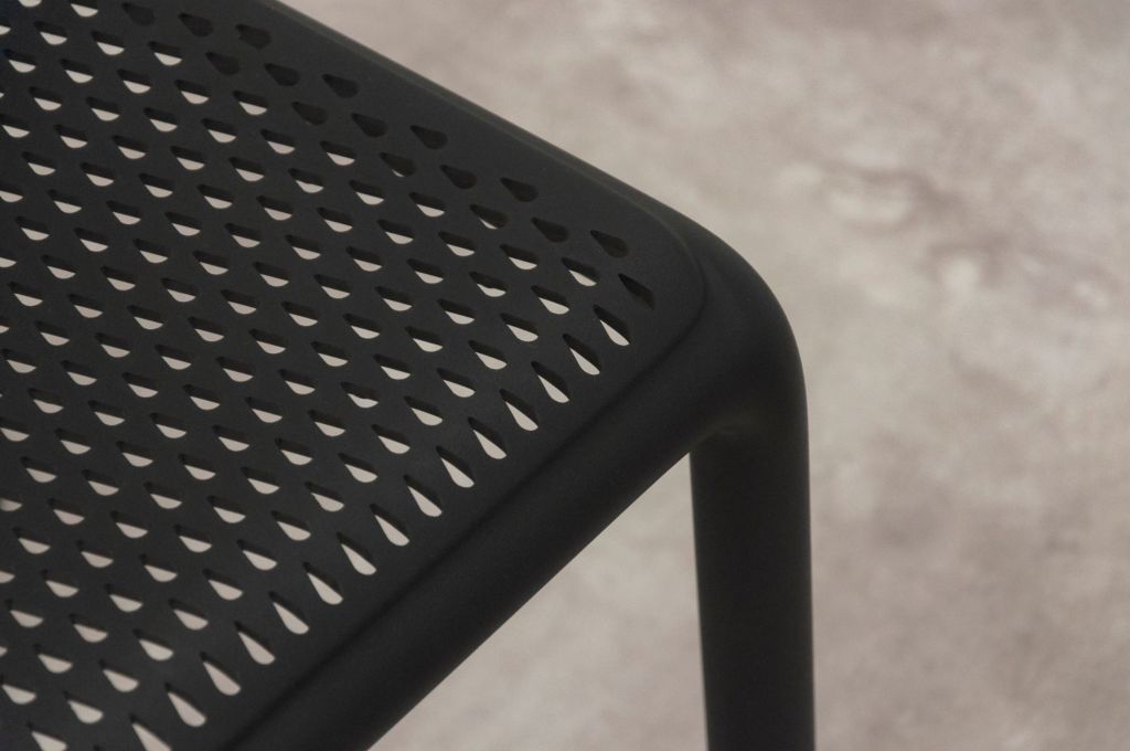 Ghế bar nhựa | CLAY | Đen