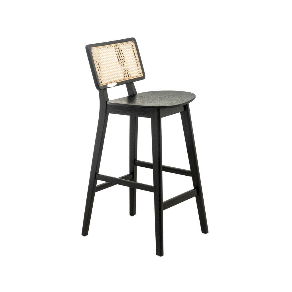 Ghế bar gỗ tựa mây | REED