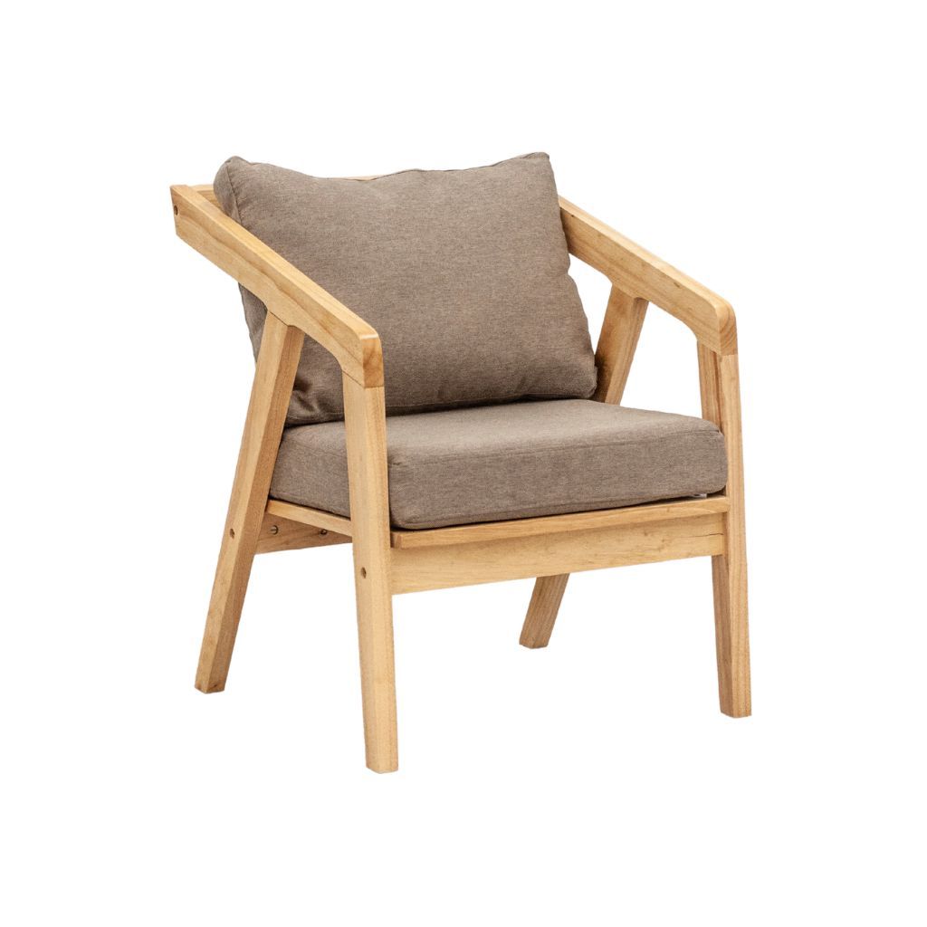 Sofa đơn gỗ nệm | NAKATA | Tự nhiên
