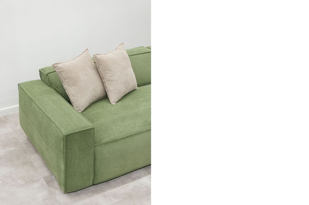 Sofa băng bọc nệm | ETHAN | Xanh rêu