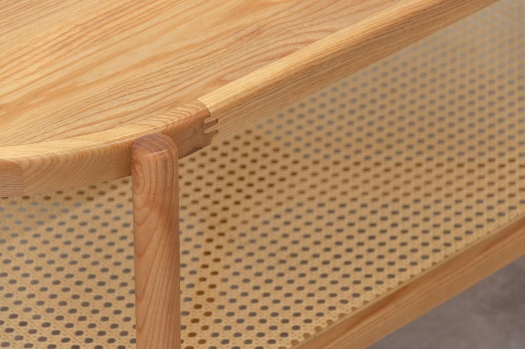 Bàn sofa Oval 2 tầng gỗ | ROYDEN