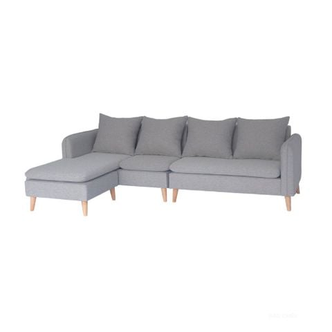  Sofa góc bọc nệm | ARCHER | Xám 