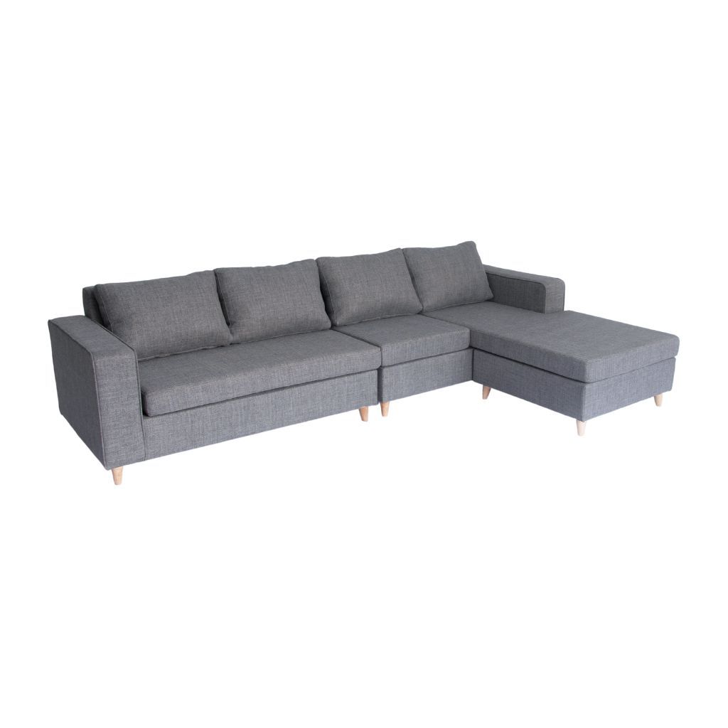 Sofa góc bọc nệm | BENNETT | Xám