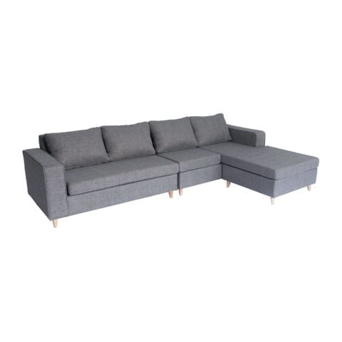  Sofa góc bọc nệm | BENNETT | Xám 