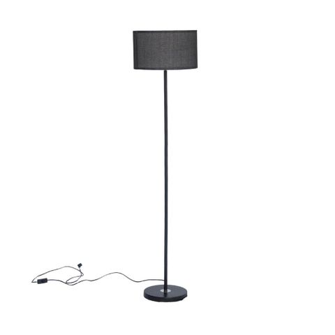  Đèn sàn thẳng chụp vải | SAWYER | Đen 