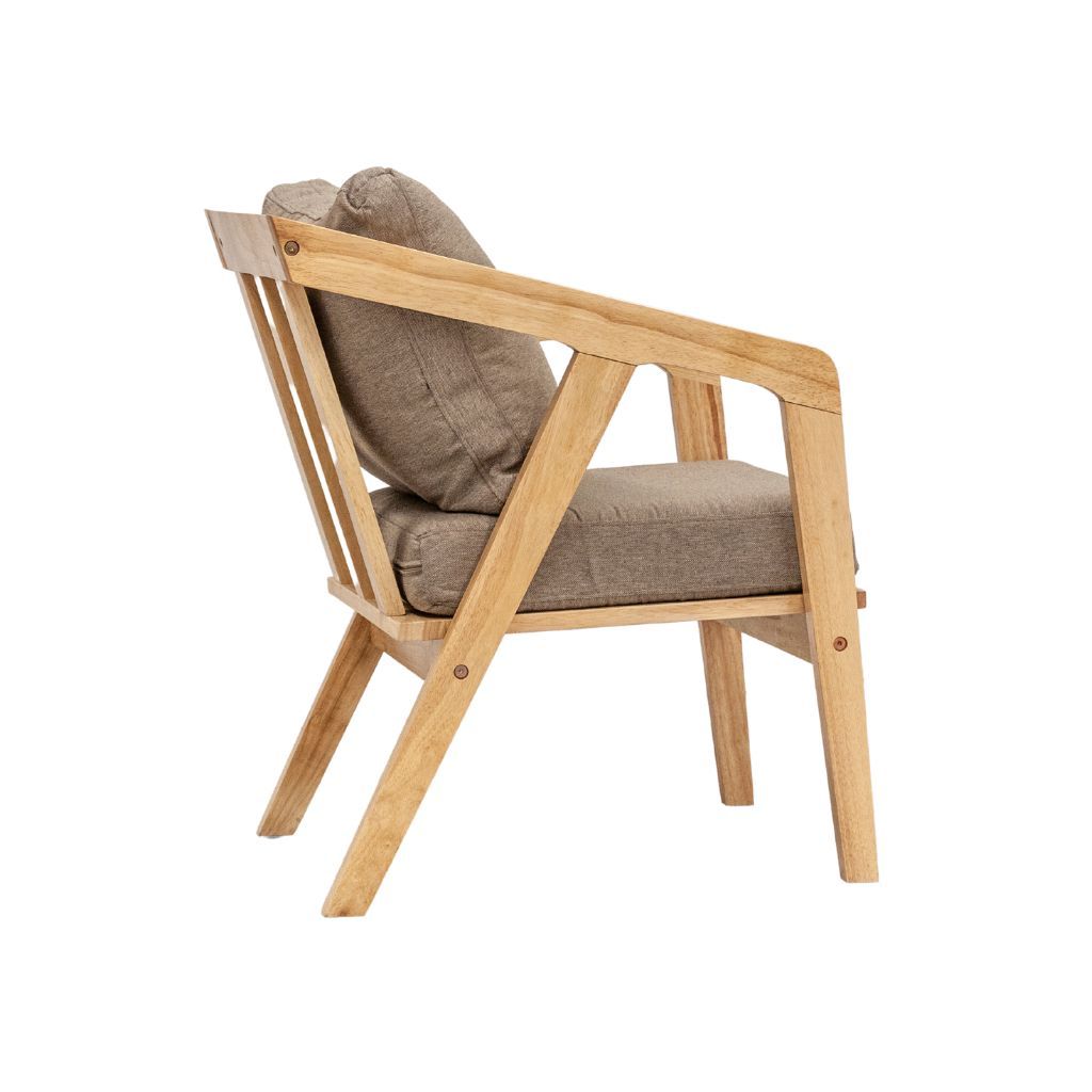 Sofa đơn gỗ nệm | NAKATA | Tự nhiên